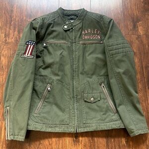 Harley Davidson Mens Green Jacket